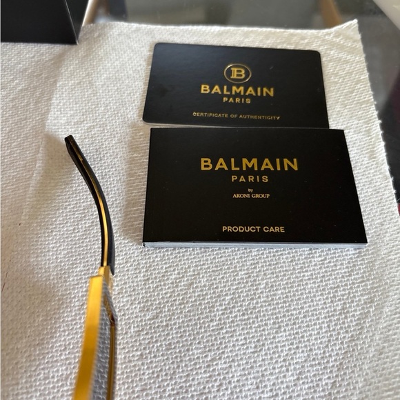 Balmain Black and Gold Flèche Sunglasses - Picture 12 of 12
